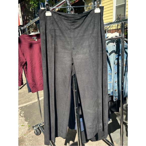 Oak + Fort Suede-Look Trousers - Picture 6 of 7